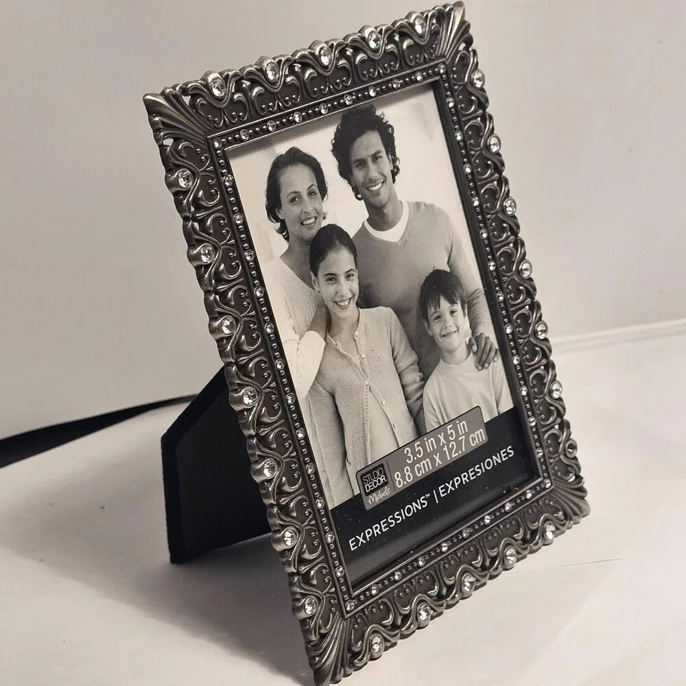 Expressions™ Ornate Silver Tone Metal Frame Holds 3.5